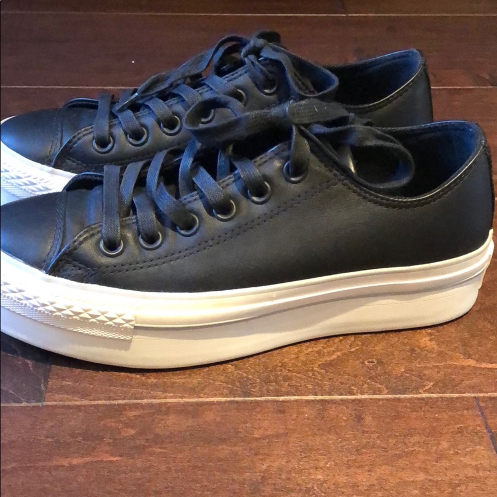 Converse Leather Platform Nero - image 3